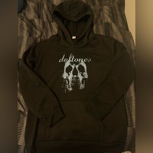 Black Deftones Hoodie with Skull Design
